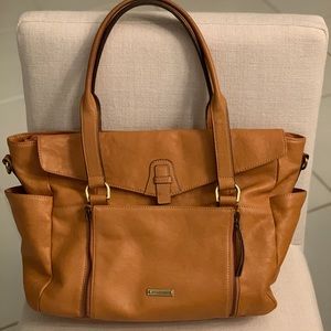 Storksak Leather Diaper Bag
